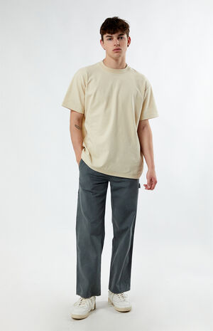 Cream Rows Texture T-Shirt image number 4