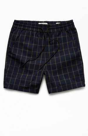 Plaid Navy Menswear Shorts Plaid Navy Menswear Shorts image number null