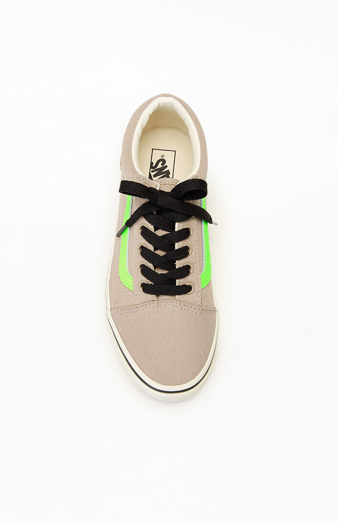 Vans Kids Tan Glow-In-The-Dark Old Skool Shoes