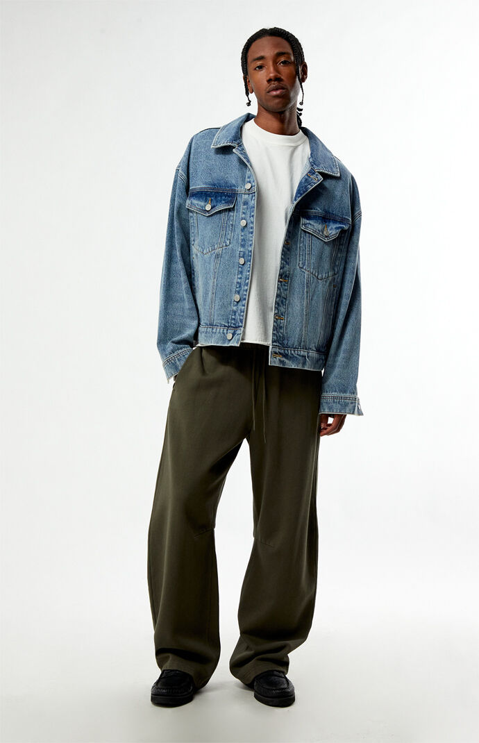 Pacsun Brooks Medium Blue Denim Jacket | Pacsun