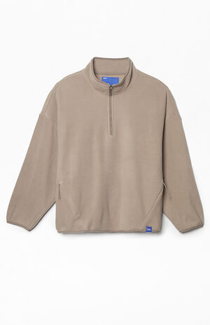 Stone Half Zip Oversized Pullover Sweatshirt image number 1