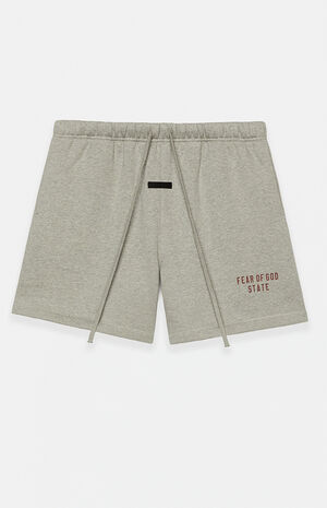 Dark Heather Oatmeal Fleece Soccer Sweat Shorts image number 1