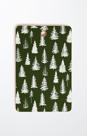 Green Trees Rectangle Cutting Board image number 1