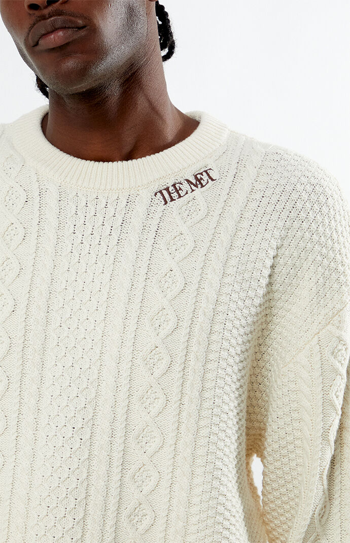 The Met x PacSun Cable Knit Sweater PacSun