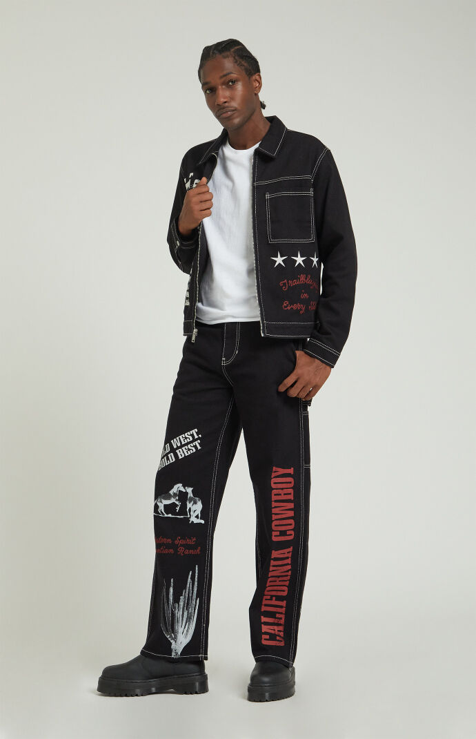 Pacsun Dylan Baggy Jeans Carpenter California Cowboy Black | Pacsun