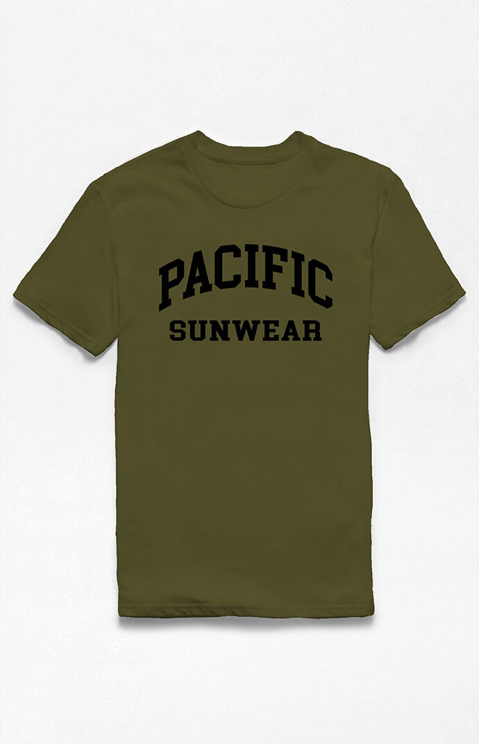 Army Green Collegiate Logo T-Shirt
