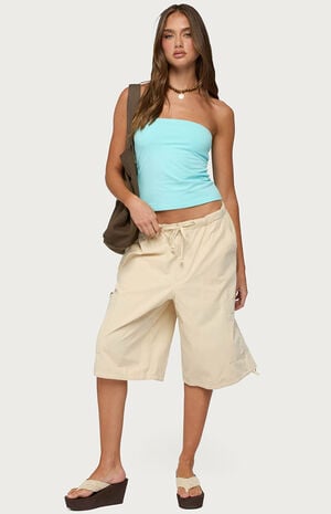 Azul Oversized Cargo Bermuda Shorts image number 5