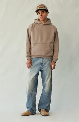 Dylan Baggy Jeans Seamed Medium Blue image number 2