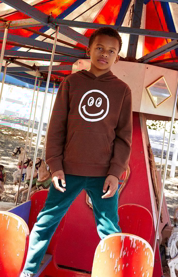 Smiley face hoodie pacsun hotsell