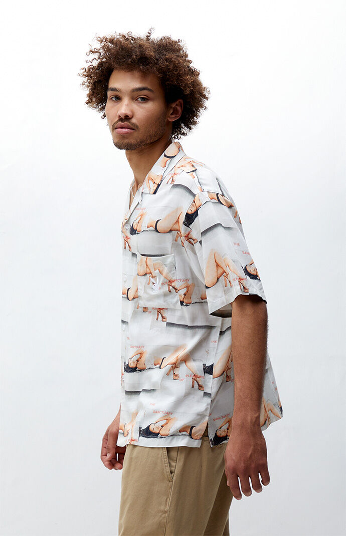 Playboy By PacSun Sanctuary Camp Shirt 
