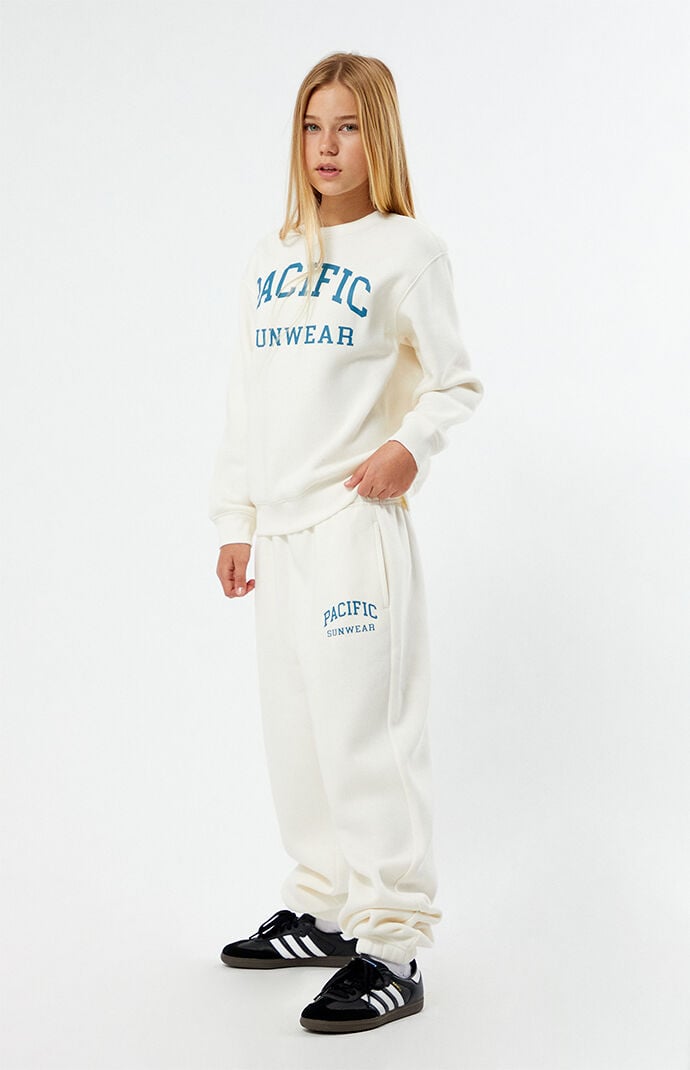PacSun Kids Off White Pacific Sunwear Sweatpants | PacSun