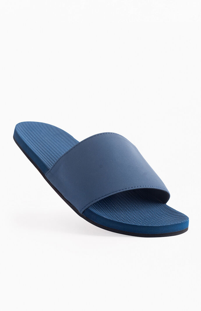 Navy ESSNTLS Slide Sandals