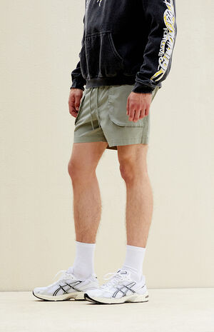 Olive Trey Volley Shorts image number 4