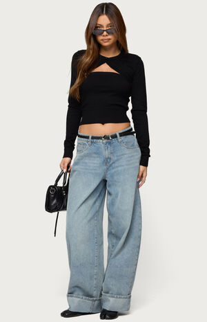 Knit Two Piece Shrug & Tube Top image number 5