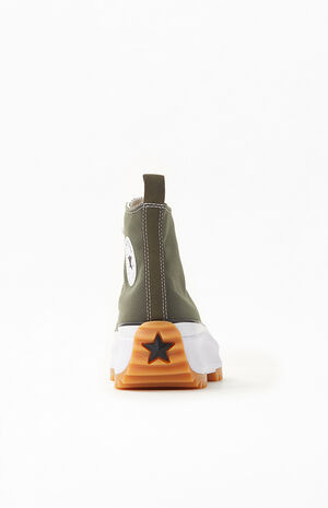 Olive Run Star Hike Platform High Top Sneakers image number 4