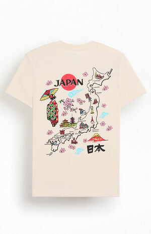 Japan Vintage Map T-Shirt image number 1