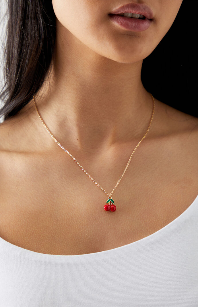 Cherry Pendant Necklace