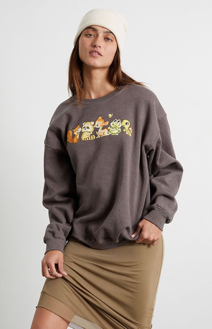 Animal crew top neck sweatshirts