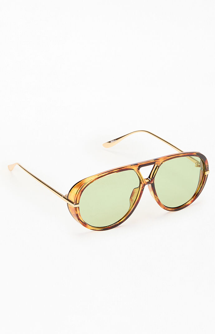 Pacsun Tortoiseshell Lena Mega Aviator Sunglasses