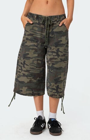 Camo Cargo Bermuda Shorts image number 1