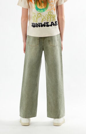 Olive Baggy Jeans image number 6