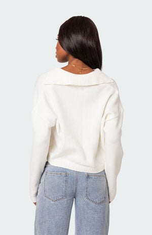 Marcie Oversized Cropped Sweater image number 4