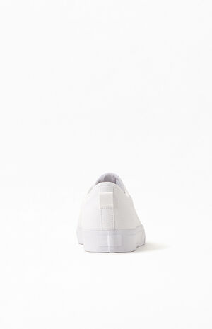 Women's White Nizza Trefoil Sneakers image number 3
