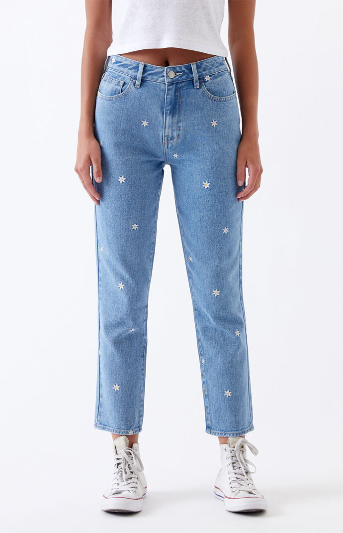 PacSun Raining Daisy Mom Jeans at