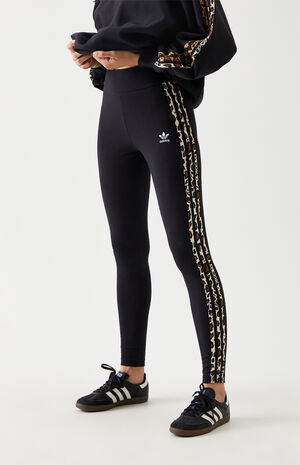Leopard 3-Stripes Leggings image number 1