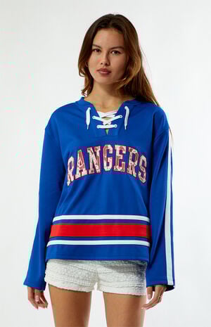x NHL New York Rangers Long Sleeve Hockey Jersey image number 1