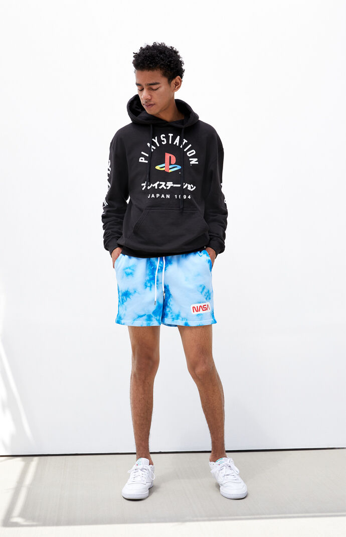 Tie-Dyed NASA Sweat Shorts