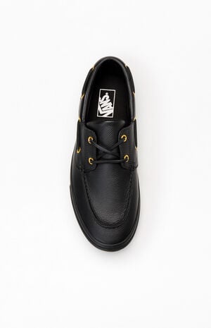 Black 2-Eyelet Boat Shoes image number 5