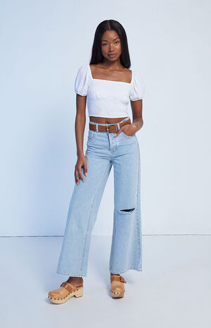 Linen Bustier Top image number 4