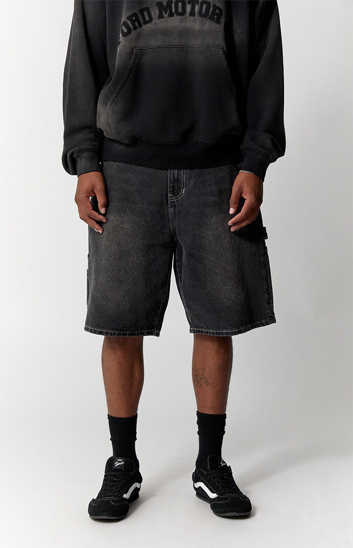 Pacsun Parker Baggy Jean Shorts Carpenter Black | Pacsun