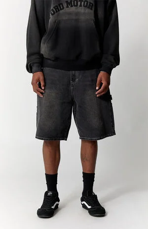 Parker Baggy Jean Shorts Carpenter Black image number 2