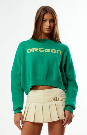 Oregon Ducks Ivy Knit Cropped Sweater image number 1