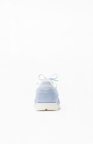 Women's Blue Classic Leather & Suede Sneakers image number 3