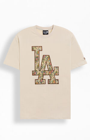 LA Dodgers Embroidered Floral T-Shirt image number 1
