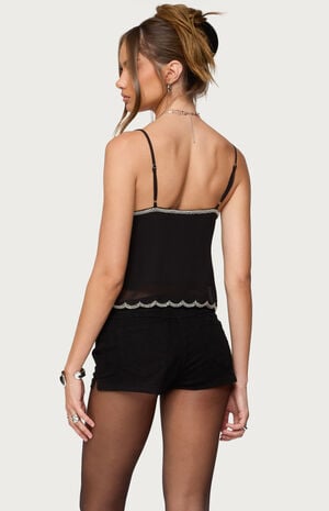 Opal Bead and Sequin Chiffon Tank Top image number 3