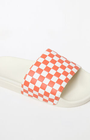 Women's Peach Slide-On Sandals image number 5