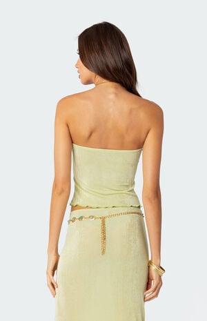 Milan Gathered Split Front Tube Top image number 5