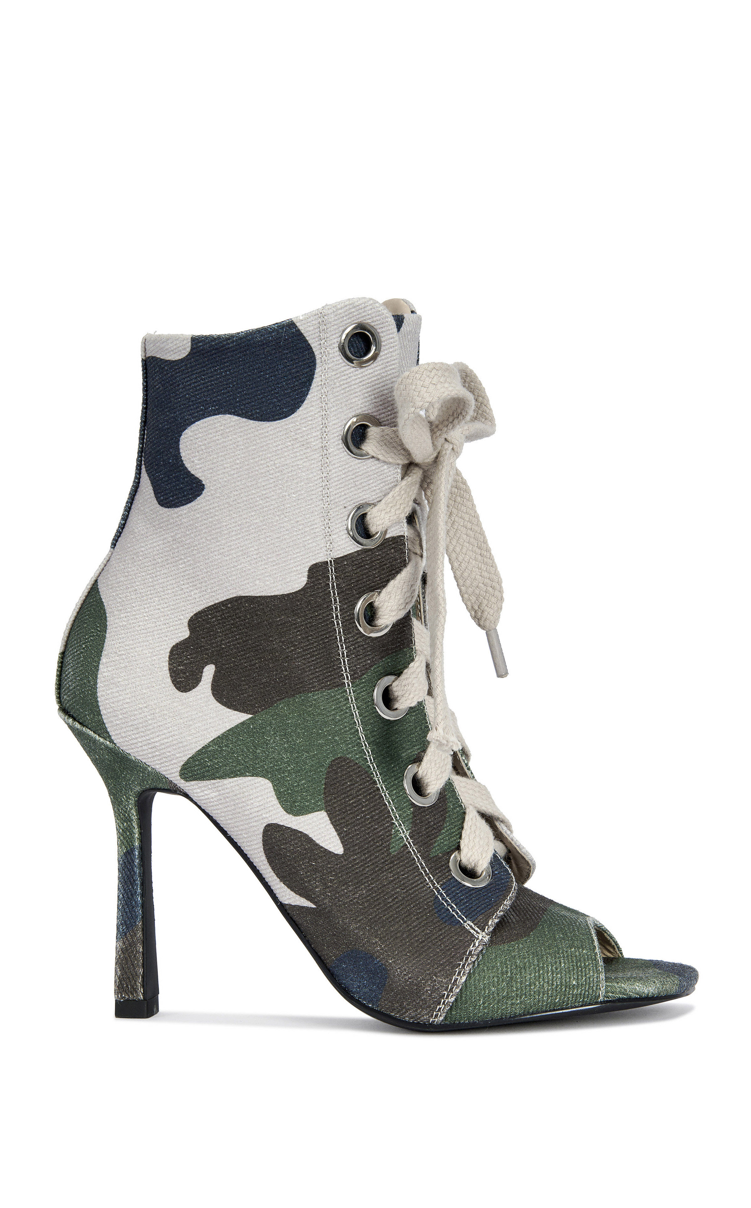 AZALEA WANG Women's Rooftop Camo Stiletto Booties