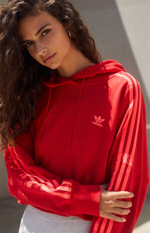 adidas Red Cropped PacSun