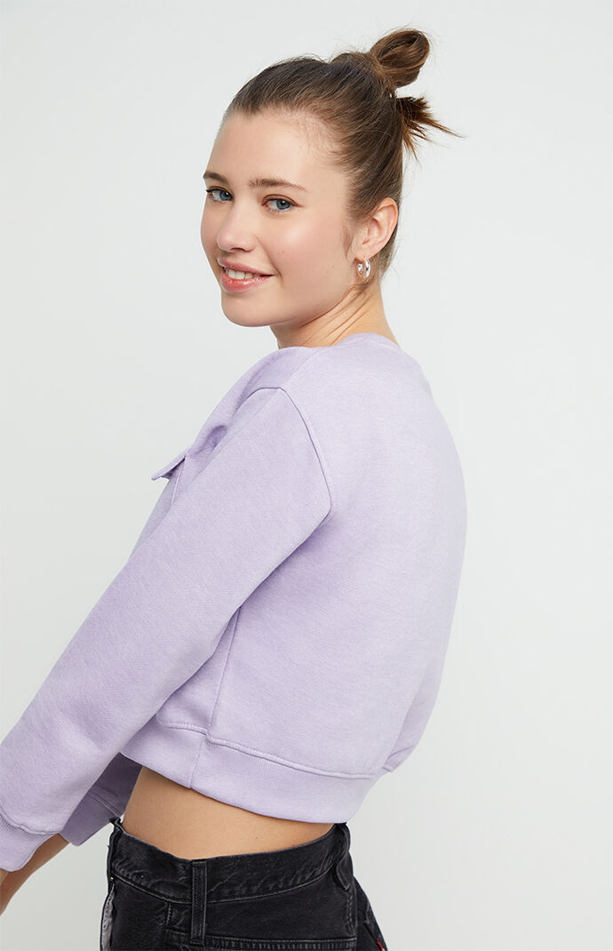 Single Patch Pocket Fleece Sweatshirt