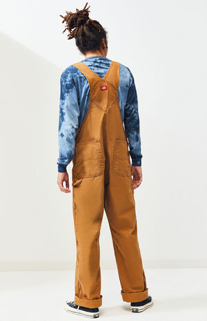 Tan Duck Denim Overalls image number 2