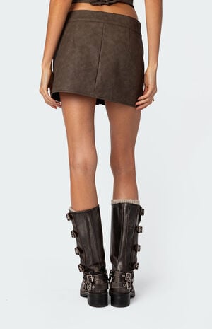 Ziva Faux Leather Mini Skirt image number 3