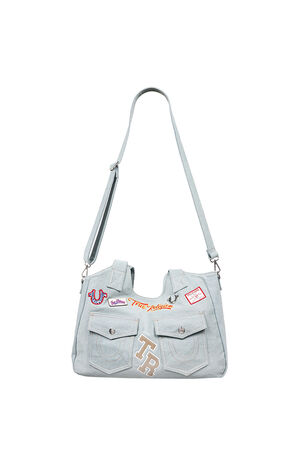 Agusto Multi Patch Soft Tote Bag image number 6