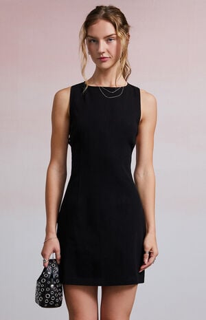 Riley Buckle Denim Mini Dress image number 2