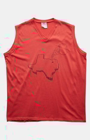 '90s Texas Baseball V-neck Graphic Tank Top image number 1