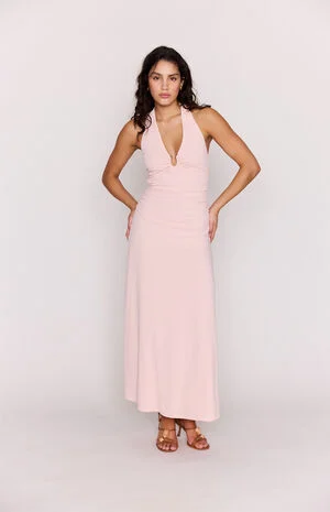 Amelia Halter Midi Dress image number 1